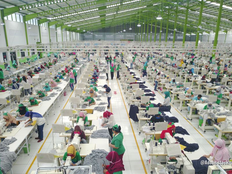 Textilfabrik Asien